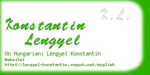 konstantin lengyel business card